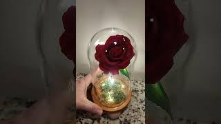 Beauty and the Beast  Enchanted Rose Replica with Single Petal Drop - for sale