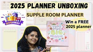 Supple Room 2025 planner| Giveaway| Win a FREE 2025 PLANNER| Unboxing & Flipthrough