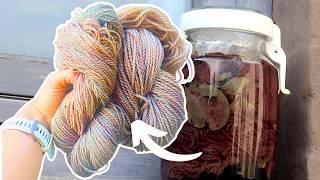 Can you Dye Speckled Yarn with Solar Dyeing with Only Natural Materials?