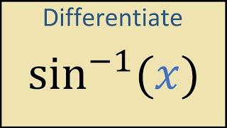 Derivative of inverse sin(x)