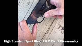 High Standard Sport King .22LR Pistol Disassembly