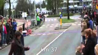 Andrés Zamora (URU) en Maratón de Rotterdam 2012 (HOL). 15/abr/12