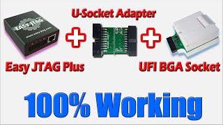 How to use Ufi BGA Socket in Easy JTAG Plus Box | Easy Jtag Plus work with Ufi Bga Emmc Adapter