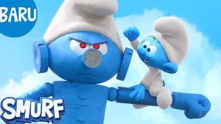 Papa Popok  | EPISODE LENGKAP | Seri Baru 3D Smurf