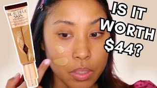 NEW CHARLOTTE TILBURY BEAUTIFUL SKIN FOUNDATION REVIEW (4 HOUR WEAR TEST)