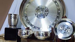 Create your own unique custom silver dinner set | introducing new designs | puresilver.io Bangalore