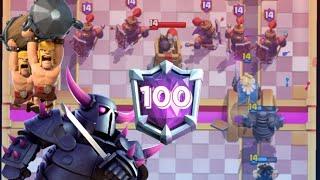 CHEGUEI NO TOP 100 DO CLASH ROYALE COM PEKKA BRIDGE SPAM 