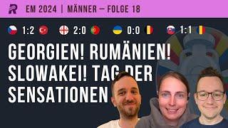 Willy Sagnol schafft mit Georgien das Wunder, Rumänien und Slowakei feiern bei Blitz und Donner!