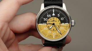 Fortis Flieger Cockpit Yellow Men's Watch Review Model: 595.11.14 N.01