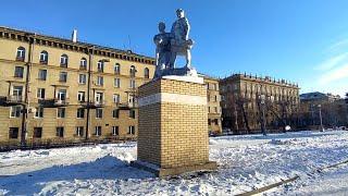 Магнитогорск, сквер имени Чапаева, Ленинский район (08.12.2019)