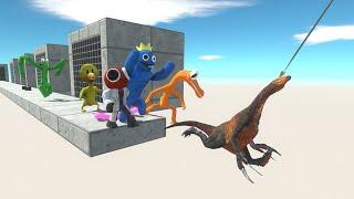 Bungee Jumping Escape from Rainbow Friends - Animal Revolt Battle Simulator
