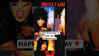 Happy Birthday to icon Nikki Sixx of Motley Crue who turns 66 on December 11th! #mötleycrüe #shorts