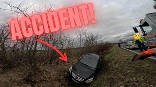 Rescue Operation: Tow Truck Crane Saves Car from Ditch! #TowTalk