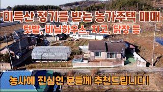 매물번호:158  (강추) ️ 미륵산 인근 농가주택 매매 대지 618㎡  약 187평  남동향이며 면소재지 가까운 농가주택 