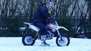 First Time Kickstarting My YCF F150E Pilot PitBike Coldstart | Winter Ride (Raw Sound)