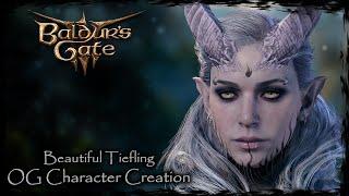 BALDUR'S GATE 3 || Beautiful Tiefling [Original Character #218] - Female Character Creation