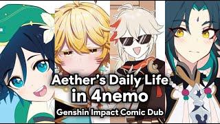 Aether's Daily Life as 4nemo with Venti, Xiao, and Kazuha [Comic Dub]