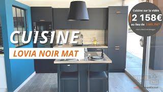 Cuisine noir mat à prix imbattable - Cuisineandcie