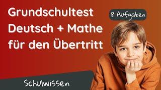 Grundschultest zum Übertritt  Deutsch und Mathe okay?