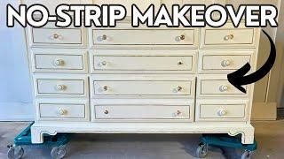 How to Easily Refinish Painted Furniture Without Stripping! DIY Guide