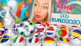 ASMR EATING EDIBLE EURO2020, FOOTBALL, MACAROONS, SILVER FOOD 먹을 수 있는 (DESSERT) MUKBANG 먹방