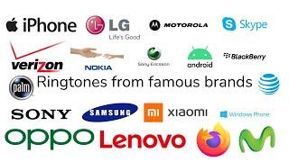 Ringtones from famous brands (smartphone ringtones)