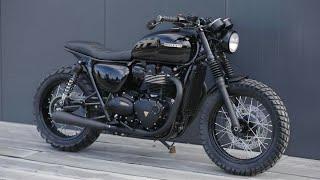 Triumph Bonneville Modified in Tracker | Custom Triumph Bonneville