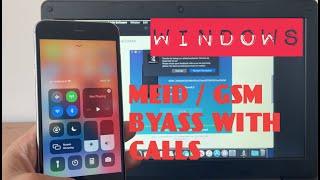 MEID and GSM bypass with signal and calls on Windows, checkm8 iCloud Bypass iOS12.5.3, 14.6, 14.7