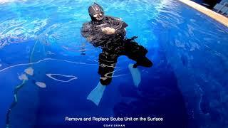 PADI 20SKILLS DIVEMASTER and IDC   Remove and Replace Scuba Unit on the Surface