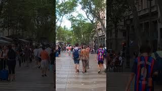 Las Ramblas  Barcelona Walk #shorts