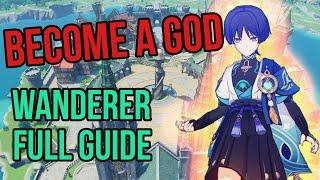 How to become a God with Wanderer! Scaramouche/Wanderer Full Build Guide | Genshin Impact 3.3!