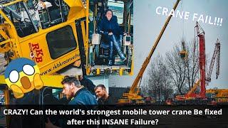 CRAZY! Can the world's strongest mobile tower crane be fixed after this INSANE failure? | RKB