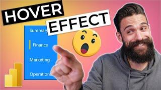 HOVER EFFECT that will WOW end users? See how to INSTANTLY upgrade your PAGE NAVIGATION in Power BI!