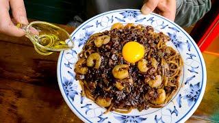 화사가 반한 최고급 트러플 짜장면, 계란 노른자 올린 사천 짜장면, Black Bean Noodles with Truffle Oil, Jajangmyeon, Chinese food