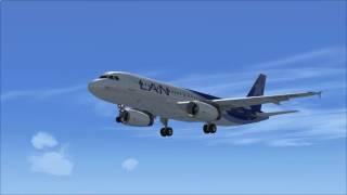 [FSX] Flight Sim Labs A320-X Landing in Antofagasta