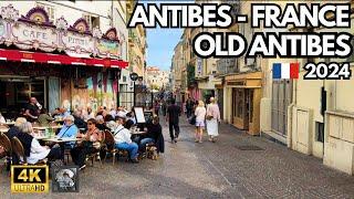 Walking Tour in Old Antibes, France: 4k 60fps walking tour