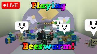 Playing Beeswarm Trying to Complete Bee Bear Quests! (Roblox)