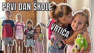 PRVI DAN ŠKOLE I VRTIĆA NAPOKON  | VLOG | mama 4 djece |