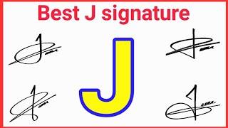 Best signature style for letter J | J signature style | How to sign letter J