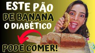 Este Pão De Banana O Diabético Pode Comer | Apenas 3,5g De Carboidratos Por Fatia