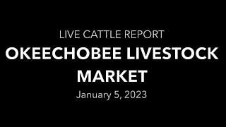 Okeechobee Livestock Market Live Cattle Report 1.5.23