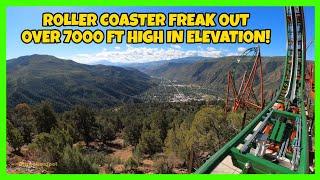 People Freaking Out While Riding Defiance Coaster At Glenwood Caverns Adventure Park