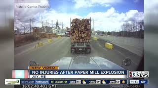 Paper mill explosion caught on camera