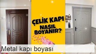 Metal bir kapıyı kendi ellerinizle nasıl boyayabilirsiniz: türleri ve hazırlanması