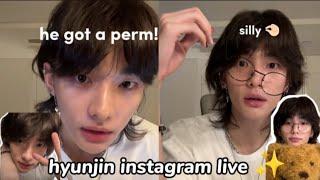 hyunjin instagram live!