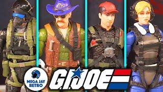 First Look GI Joe Classified Wild Bill, Rip Cord, Glenda, Crazylegs Dragonfly Haslab -Mega Jay Retro