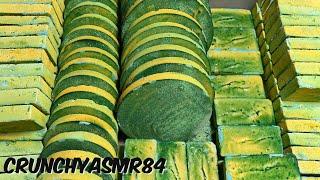 Green Gym Chalk Crush | Mass Crush | Sleep Aid | Oddly Satisfying | ASMR