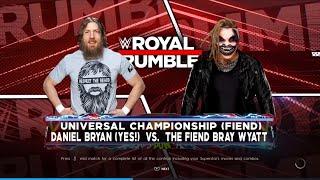 WWE 2K22 Gameplay Daniel Bryan vs The Fiend Bray Wyatt Universal Championship Royal Rumble