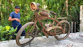 Motorized Bicycle Restoration | Restore Bicycle FLYER DELUXE 6 Forgotten