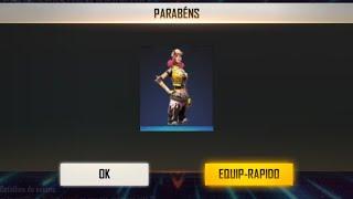 COMO PEGAR SKIN SKATISTA GRÁTIS NO FREE FIRE EVENTO DE LOGIN PLANO BERMUDA LA CASA DE PAPEL LCDP